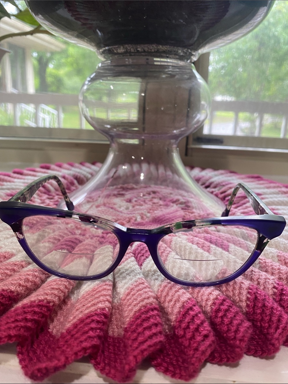 Purple Women's Cat-Eye Glasses - Fashion Optical Frames